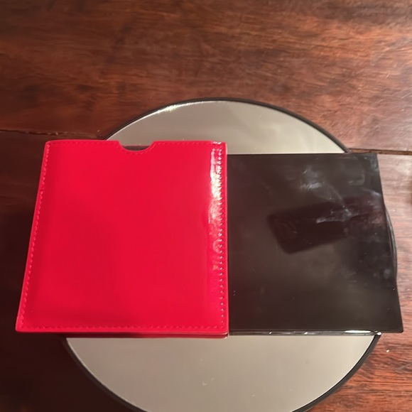 CHRISTIAN DIOR Mirror with Red Patent Leather Slip Case - Picture 4 of 5